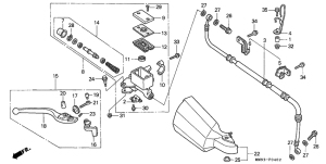 XL600V Fr. brake master cylinder