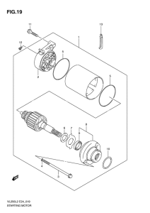VL250 Стартерный мотор