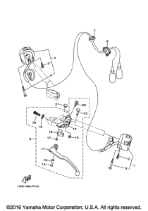 YZFR3GL Рулевые переключатели