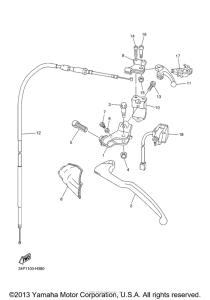 YZ250FYL Рулевые переключатели