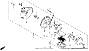 CB125T Масляный насос