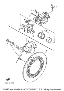 XJ600SK Задний суппорт