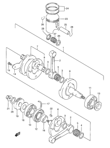 RGV250 Вал коленчатый