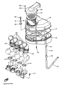 FZR400RR Впускная система