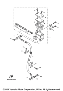 YW125 Главный тормозной цилиндр