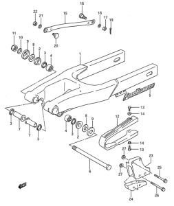 RM80 Маятник задний