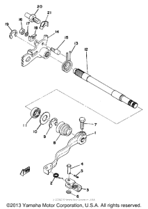 TY250D Переключение скоростей