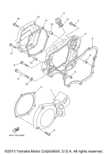 YZ85R Боковые крышки