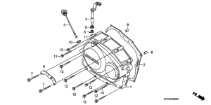  Крышка картера правая