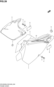 DR-Z400 Обтекатель задний