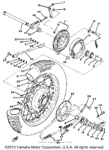 XS650G Переднее колесо