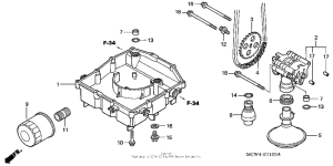 VFR800 (ABS) Масляный насос