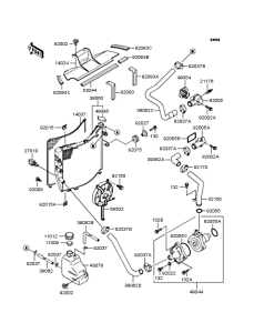 ZX400 ラジエーター