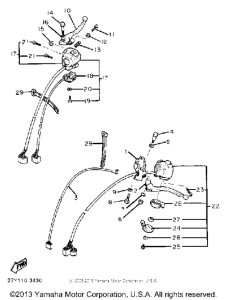 XV920MK Handle switch-lever