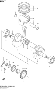 DR-Z400 Вал коленчатый