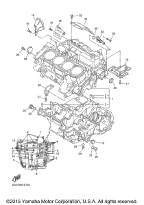 FJR1300A Картер двигателя