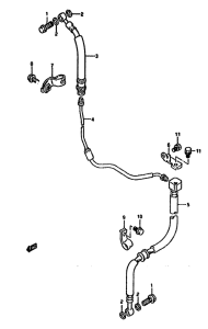 DR650 Передние тормозные трубки
