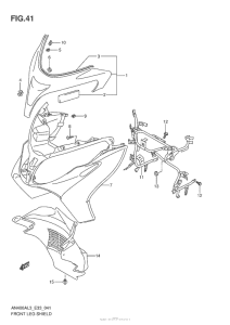AN400 (ABS) Front Leg Shield (An400Al3 E33)