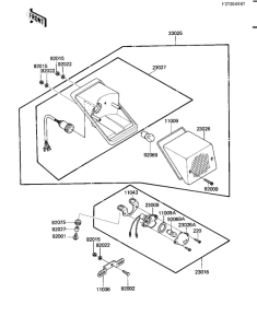 KL600 Taillight unit ass`y
