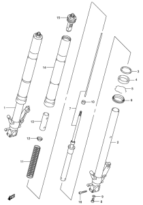 GSX1300R Демпфер передней вилки