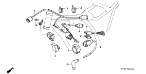 XR200R Wire harness /  ignition coil