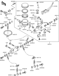 ZX400 Главный тормозной цилиндр