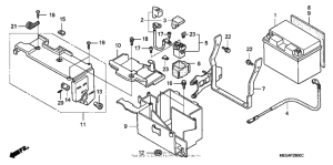 VT750CA Аккумулятор