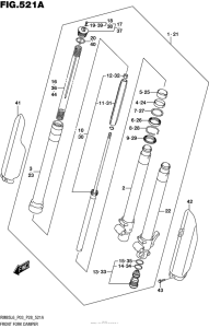 RM85 Передняя вилка