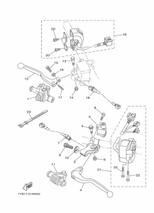XT250 Interruptor  manillar&palanc