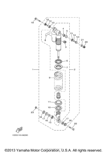 YZ250E2 Задняя подвеска