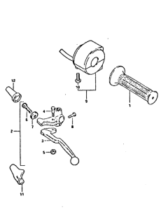 GSX750 Left handle switch