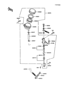 ZX900 Задний торм цилиндр