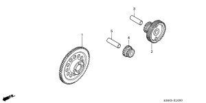 XR125 Муфта стартера