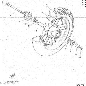 CW50 Переднее колесо