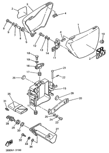 SR500 Боковые обтекатели