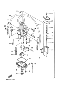 YZ125J Карбюратор