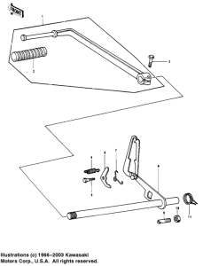 KZ1000 Переключатель передач
