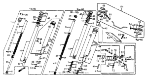 VF700F Front shock absorber 84