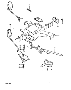 FR80 Headlamp housing - handlebar