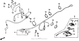 XR250 Wire harness + taillight
