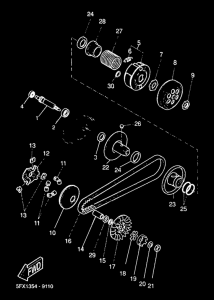CW50RS Сцепление