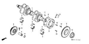 CMX450 Вал коленчатый