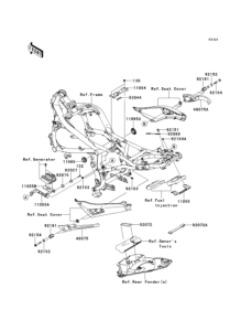 EX400 Рама ,крепежные детали