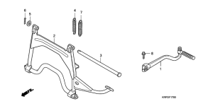 SCV100F Kick starter arm / stand