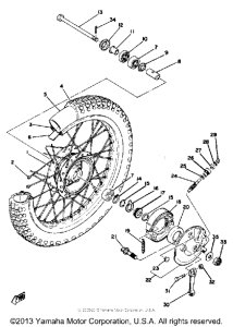 DT100E Переднее колесо