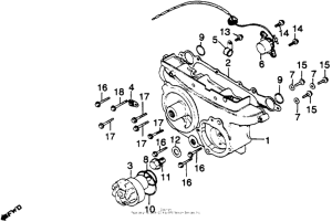 GL1100I Transmission cover + water pump