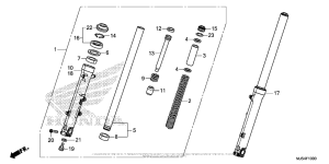 NC700J (DCT) Передняя вилка