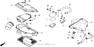 VFR750R Воздушный фильтр