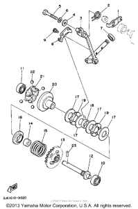 YZ250W Регулятор,вед .звезда