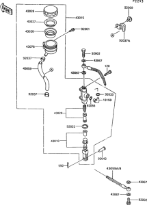 ZG1000 Задний торм цилиндр